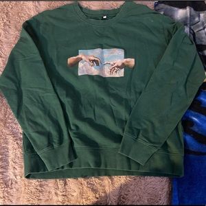 Aesthetic green crewneck